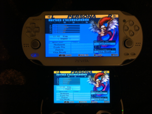 PS Vita (top) versus PSP Go (bottom)